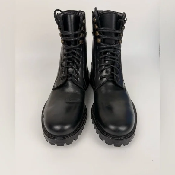 Men’s AF Ankari Floruss Combat Boots Black Size 7 Grunge Punk Biker Hipster Lug - Picture 3 of 14